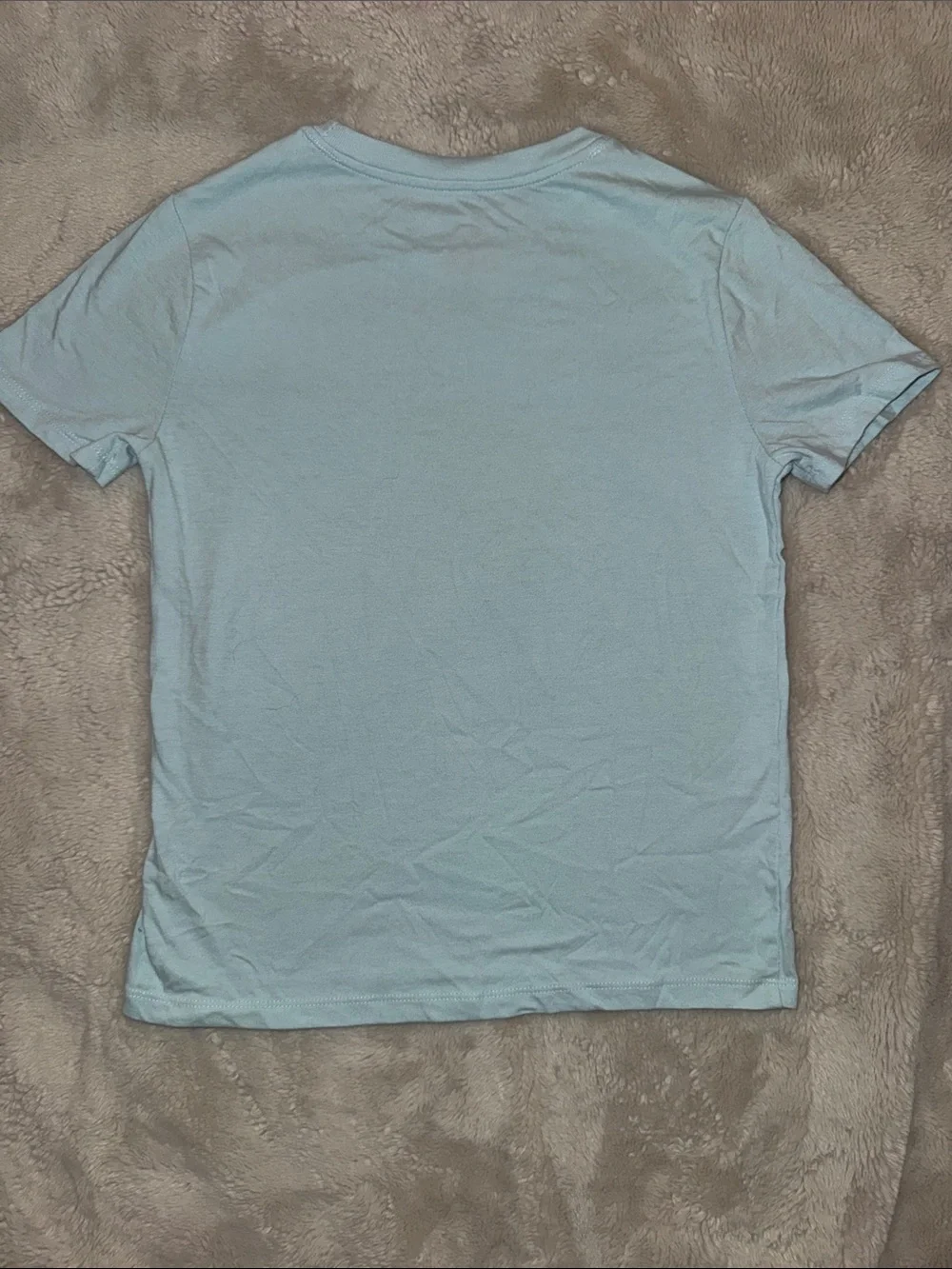 Cat & Jack Light Blue Crew Neck Short Sleeve Tee